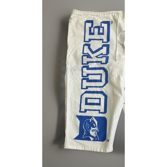 VTG 90s Duke Blue Devils Sweet Sacks Linebacker Shorts One Sz Rare Unique - Picture 2 of 8